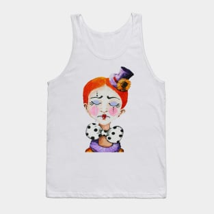 Le clown au noeud papillon - Ginger Clown with a Bow Tank Top